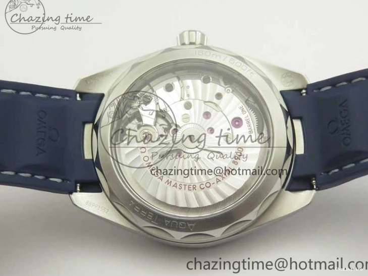 0501 Aqua Terra 150M Master Chronometers VSF 1:1 Best Edition Gray Dial Blue Hand on Blue Rubber Strap A8900 Super Clone HighQuality 8004